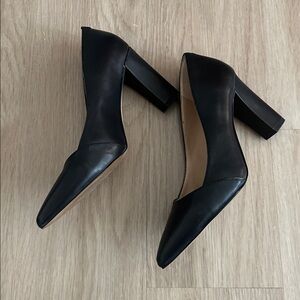 Franco Sarto Black Pointed Toe Heels